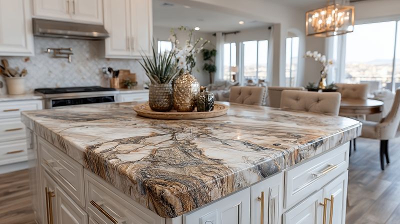 Elegant Granite Backsplash